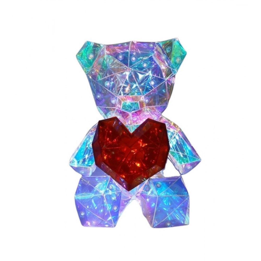 Glowing Teddy Bear Night Light (Multicolor) kids toys