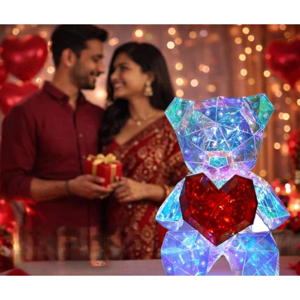 Glowing Teddy Bear Night Light (Multicolor) kids toys