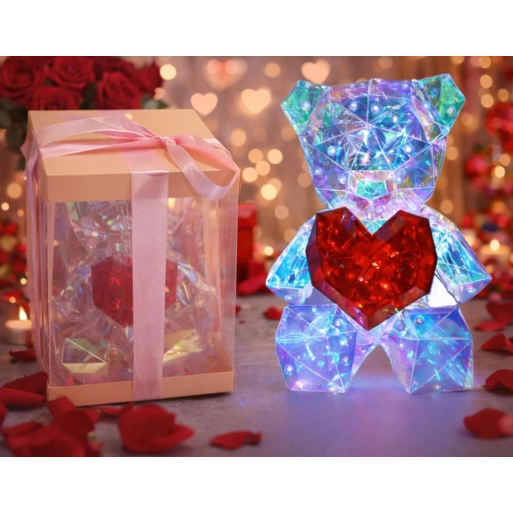 Glowing Teddy Bear Night Light (Multicolor) kids toys