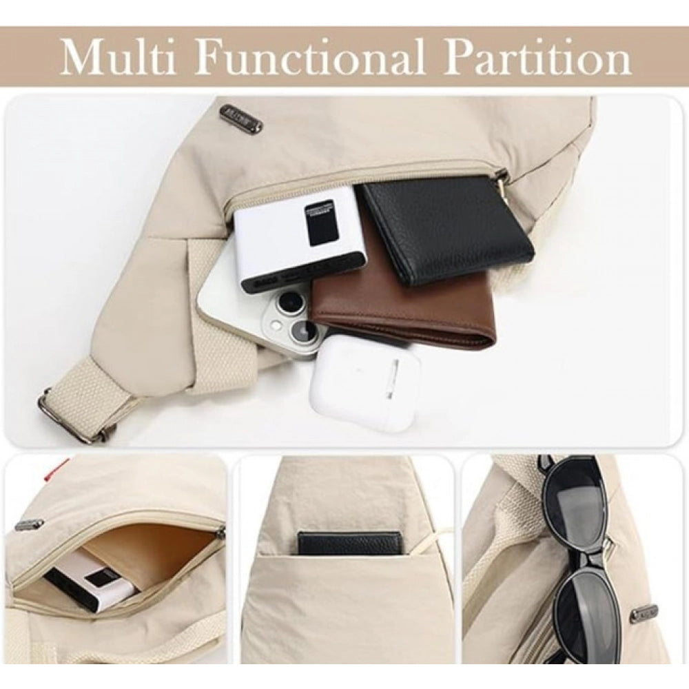 Chest Bag (Off White) - POPNOVA