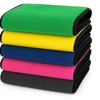 Pack of 3 Microfiber Car Cleaning Towel (Multicolor) - POPNOVA