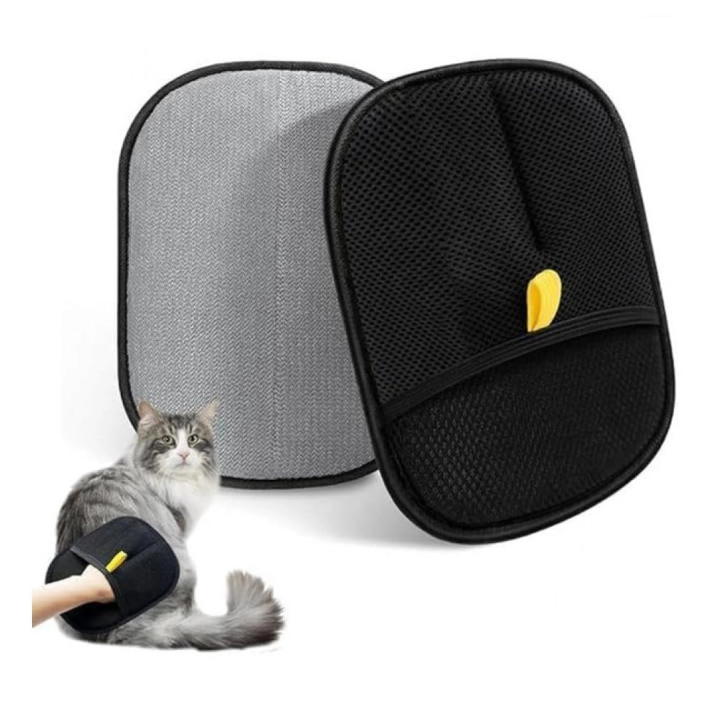 Generic Pack of 2 Cat Dog Hair Remover Gloves (Black) - POPNOVA