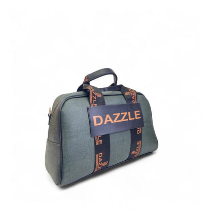 Women's Polyurethane Textured Duffle Bag with Adjustable & Removable Strap (Dark Green) - POPNOVA