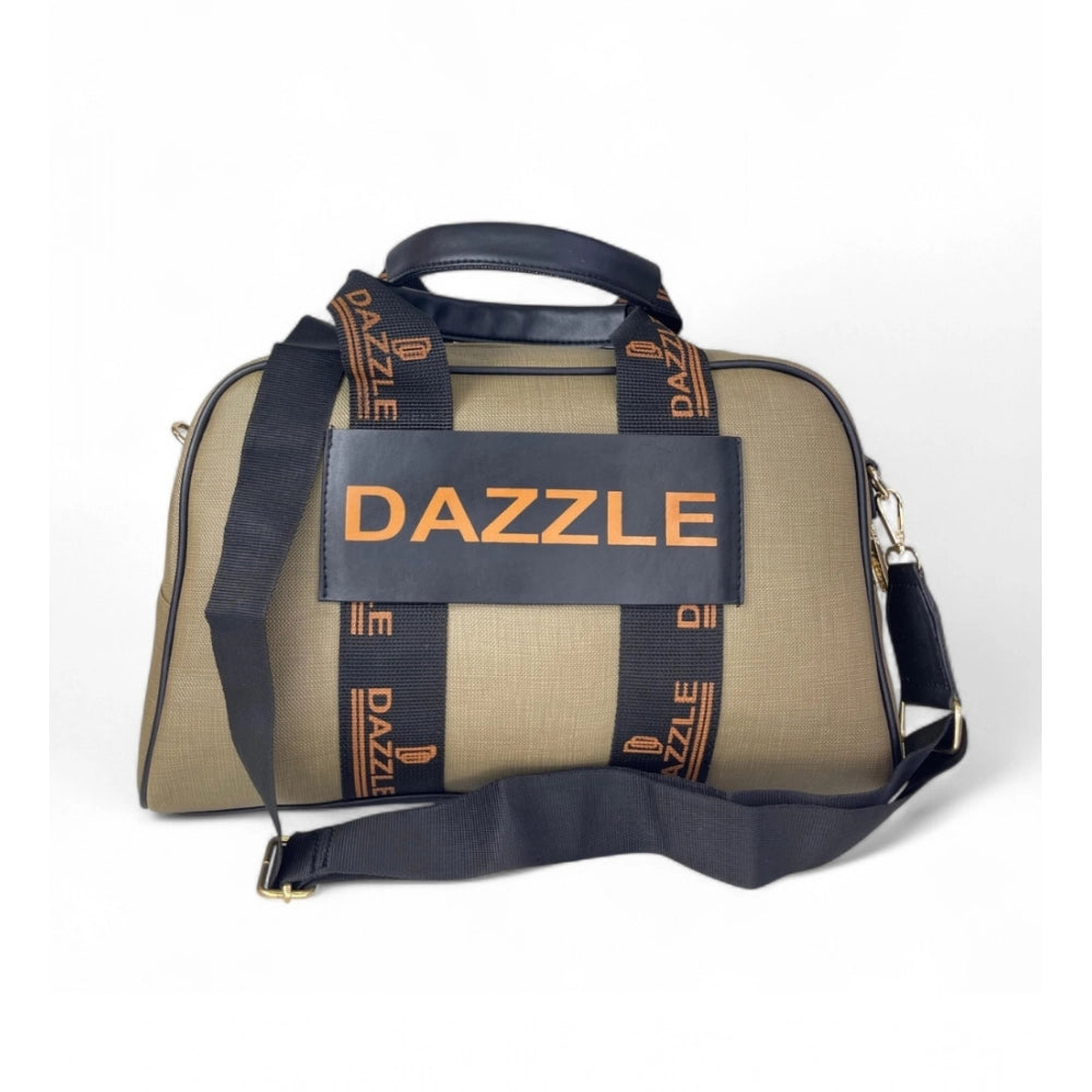 Women's Polyurethane Textured Duffle Bag with Adjustable & Removable Strap (Olive Green) - POPNOVA
