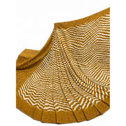 Women's Georgette Printed Saree With Unstitched Blouse 5.5 Mtr (Mustard-Yellow)