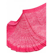 Women's Georgette Printed Saree With Unstitched Blouse 5.5 Mtr (Pink)