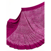 Women's Georgette Printed Saree With Unstitched Blouse 5.5 Mtr (Magenta)