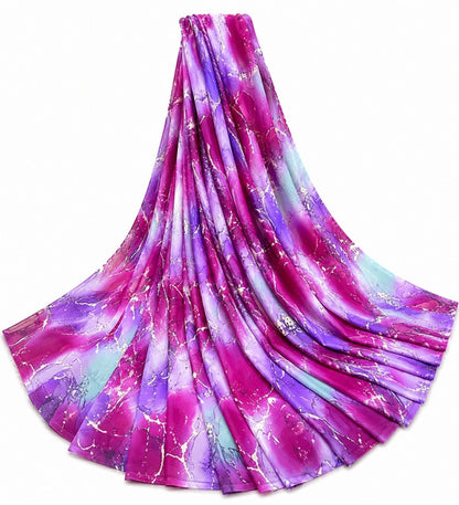 Women's Georgette Printed Saree With Unstitched Blouse 5.5 Mtr (Multi)