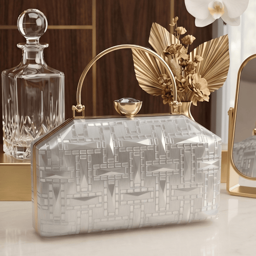 Crystal Pearl Luxe Statement Handbag